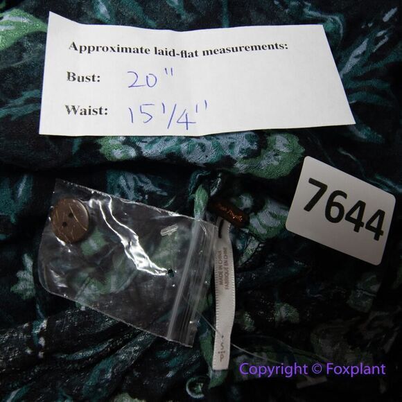 New! Free People Dance ‘Til Dawn Green Black Floral‎ Romper, size S - Picture 14 of 14